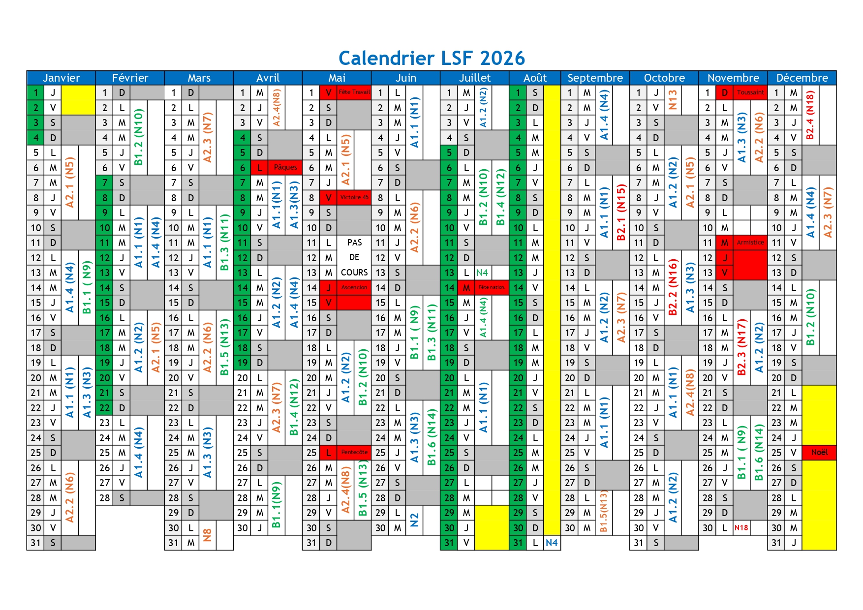 Planning 2025 – 2026